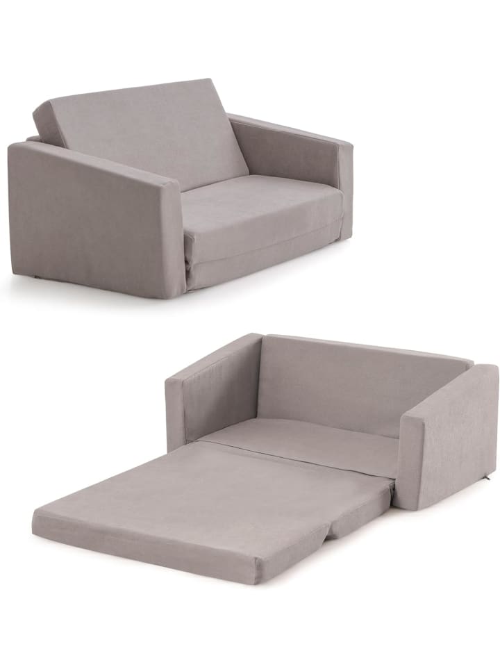 COSTWAY 2 in 1 Klappsofa 18-36 Monate in Taupe günstig kaufen onesize