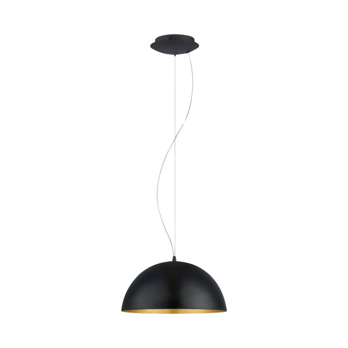 EGLO Pendelleuchte Gaetano 1 Schwarz Gold