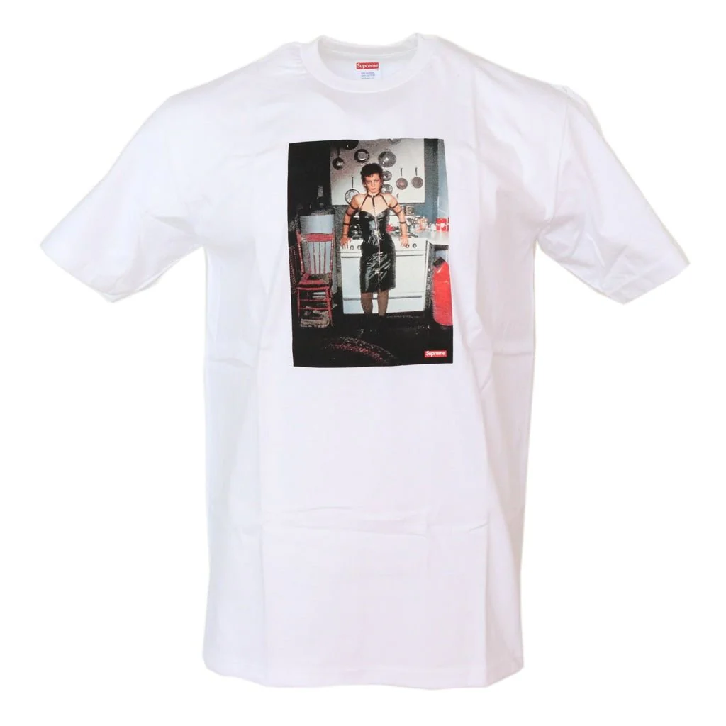 Nan Goldin Nan as a dominatrix Tee White