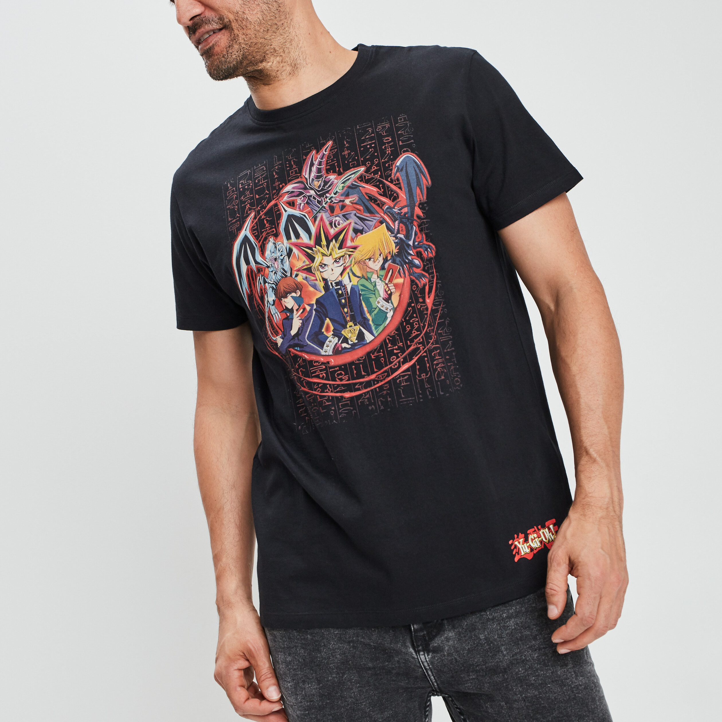 T-shirt Yu-Gi-Oh noir homme | La Halle
