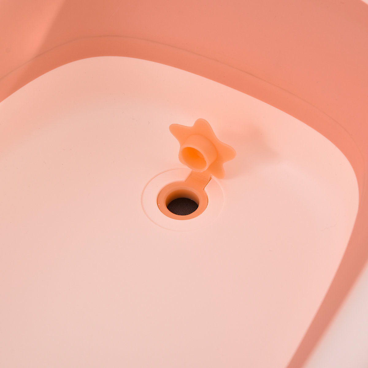 Faltbare Babywanne mit Waschbecken und Shampoobecher