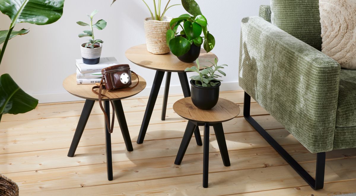 Roomio Couchtisch 3er-Set No. 2002 Eiche