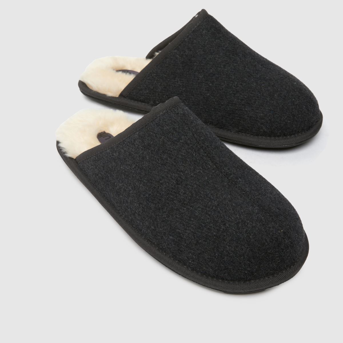 Schuh Simon Mule-tofflor i mörkgrå