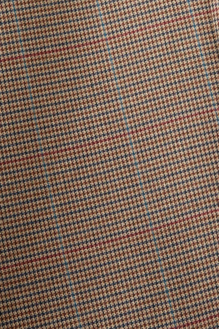 Karoblazer mit Wool-Touch-Effekt