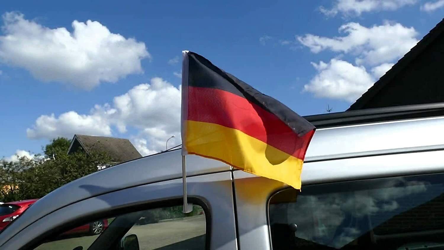 TK Gruppe Fahne XXL Deutschland Set Autozubehör - 7 Teilig - mit Autofahnen (7-St)