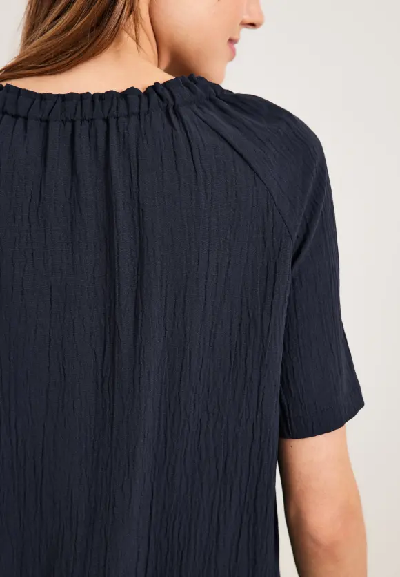 CECIL Unifarbene Struktur Bluse