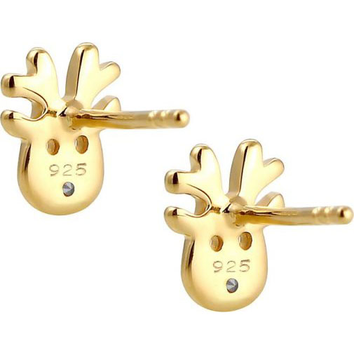 Elli Ohrringe Kinder Rentier Kristalle 925 Silber
