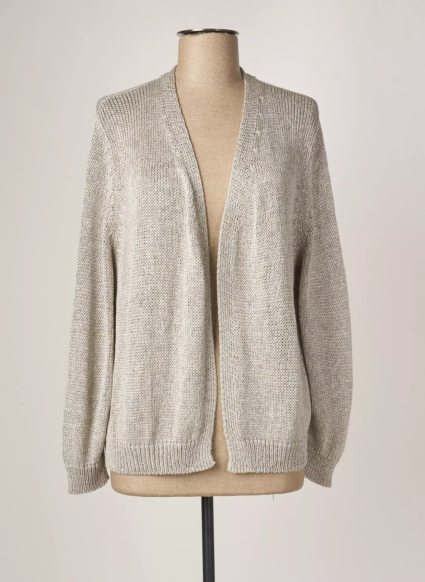 Poles Cardigans Femme couleur gris
