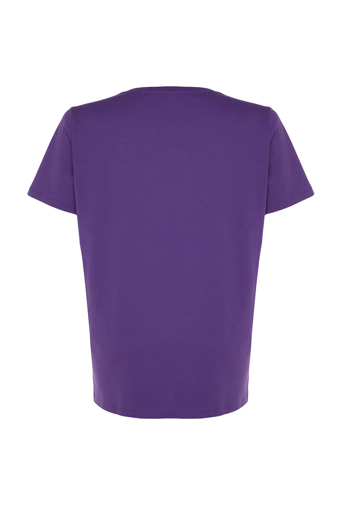 Trendyol Curve  Große Größen in T-Shirt - Lila - Boyfriend