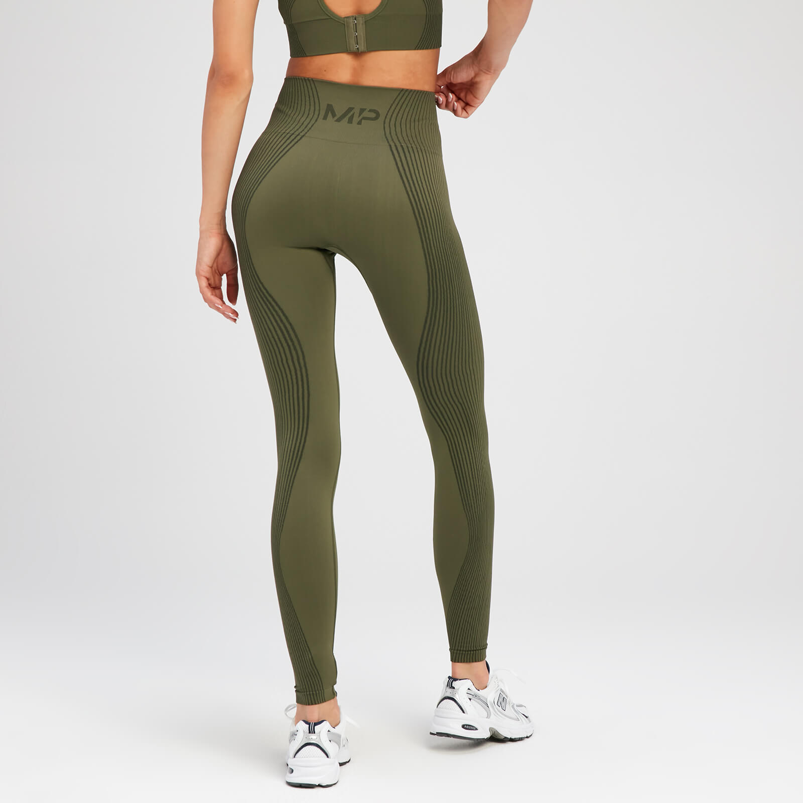 Legging sans coutures MP Tempo Illusion pour femmes – Vert olive