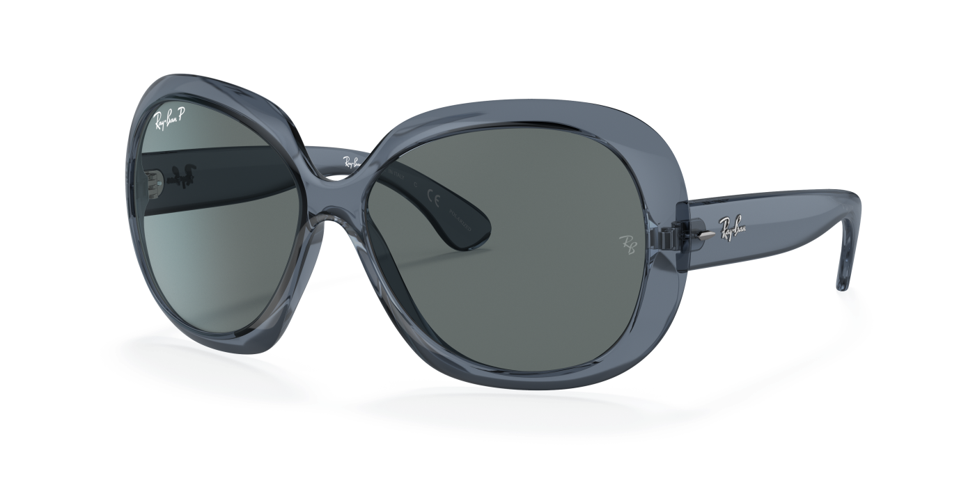 JACKIE OHH II TRANSPARENT - Albastru lucios, Gri transparent