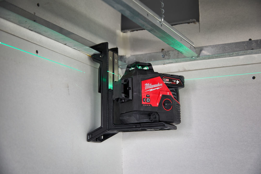 Milwaukee 4933478103 M12 3PL-0C Λέιζερ διασταυρούμενων γραμμών με 3 πράσινους κύκλους λέιζερ 360° 12V χωρίς μπαταρίες και φορτιστή