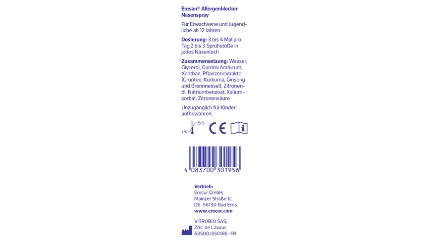 Emsan® Allergenblocker Nasenspray 15ml 15 ml