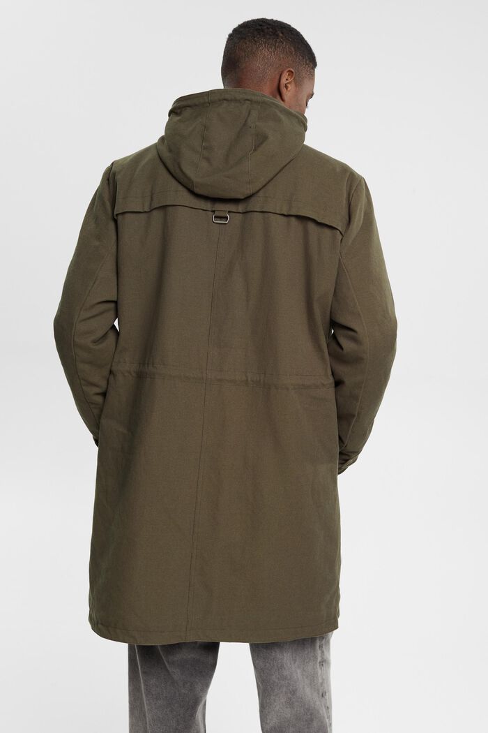Wattierter Parka mit Tunnelzugkapuze