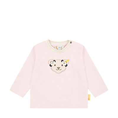 T-Shirt langarm, rosa für Mädchen