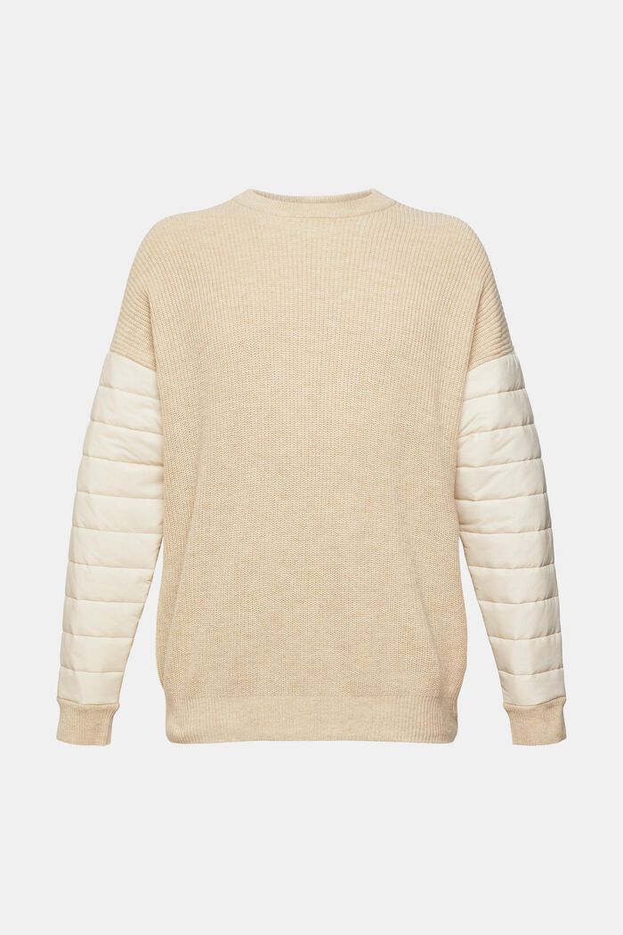 Pullover aus Materialmix