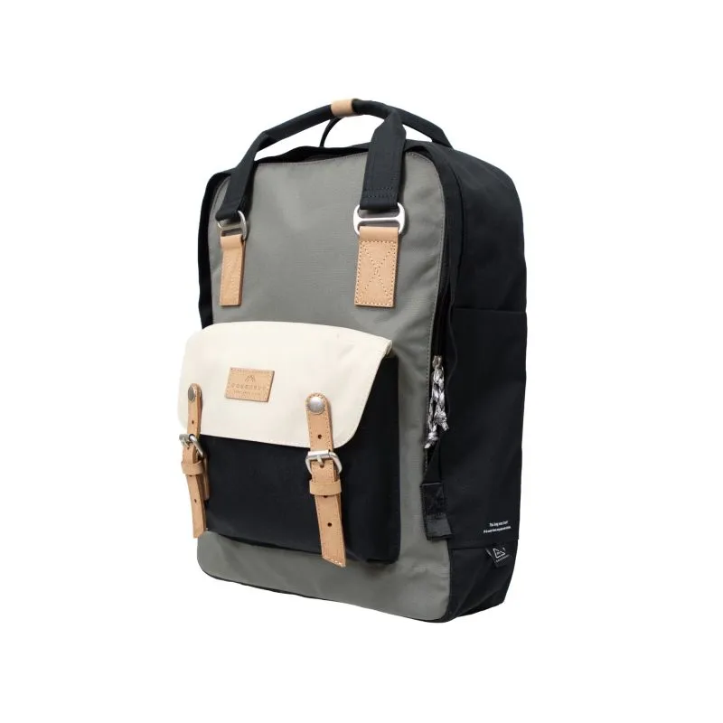 Doughnut Macaroon Large Reborn Backpack - grey x stone