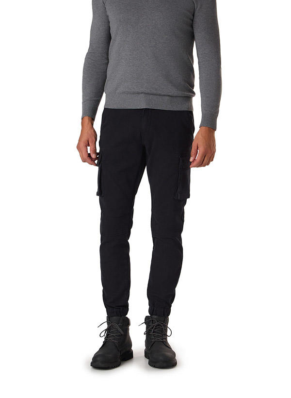 GAS, Cargohose, Skinny Fit, Baumwolle, schwarz
