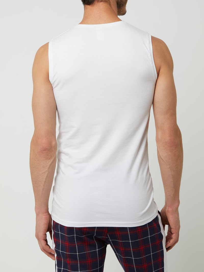 Tanktop mit Stretch-Anteil in weiß
