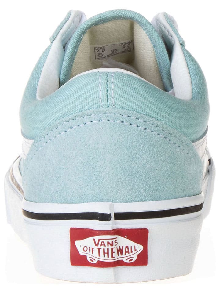 Vans Leder-Sneakers in Hellblau günstig kaufen