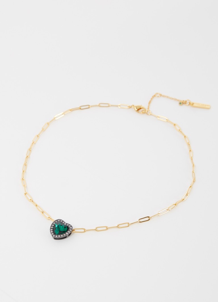 Kurt Geiger Crystal Heart necklace with pendant
