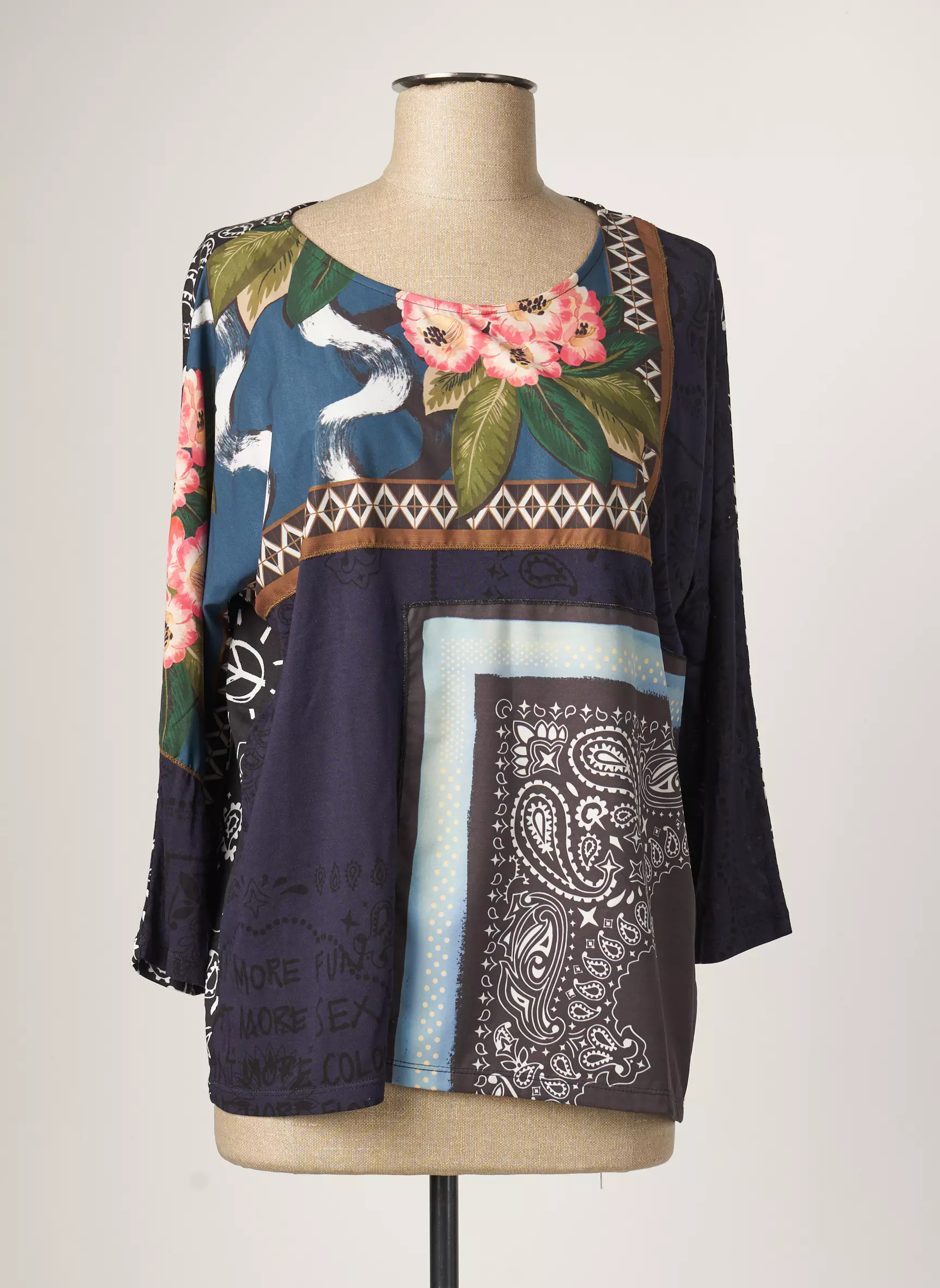 Desigual Tshirts Femme couleur bleu