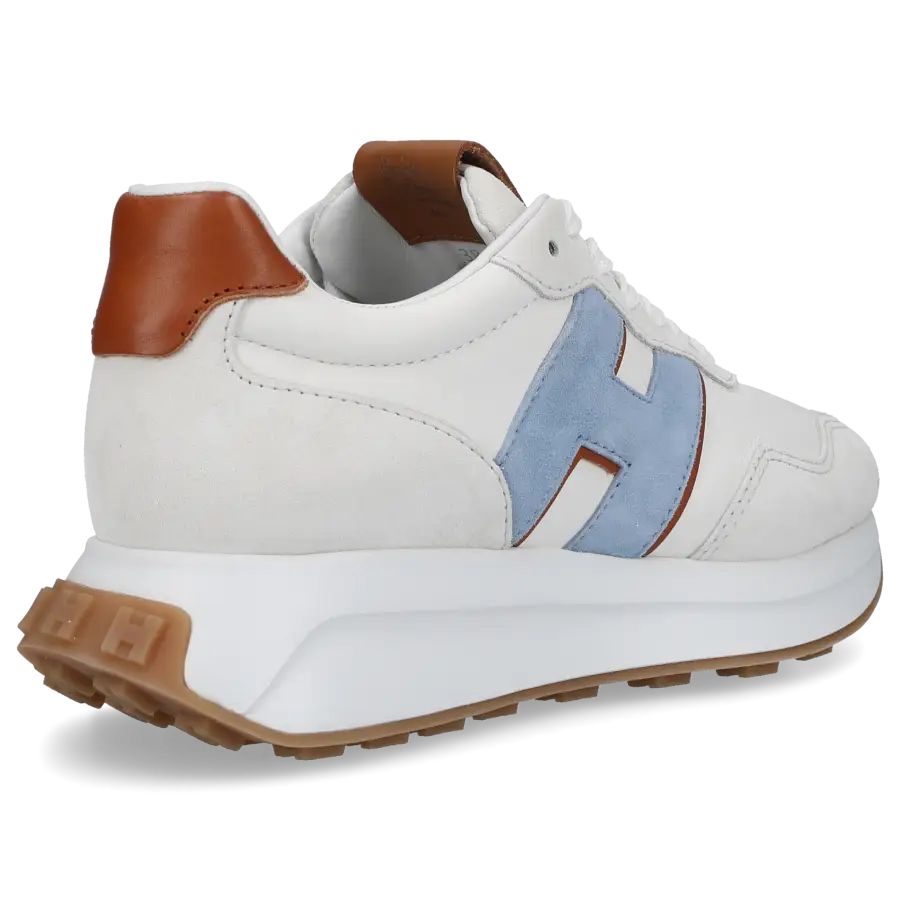 Hogan - Sneaker low H641 Nappaleder Veloursleder - weiß