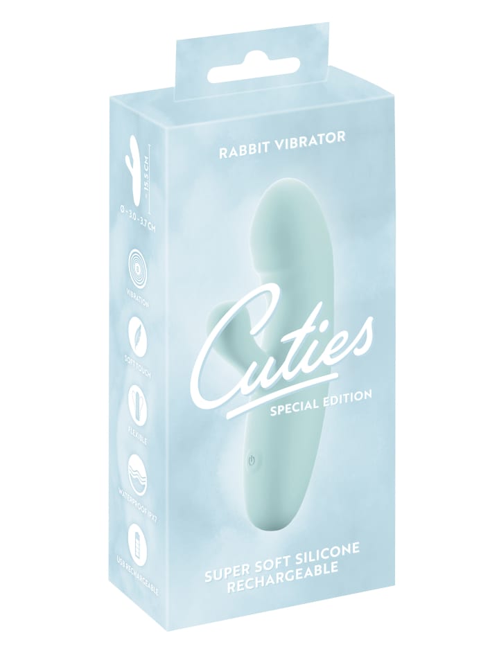 Cuties Vibrator Rabbit Vibrator in türkis günstig kaufen 15,5 cm