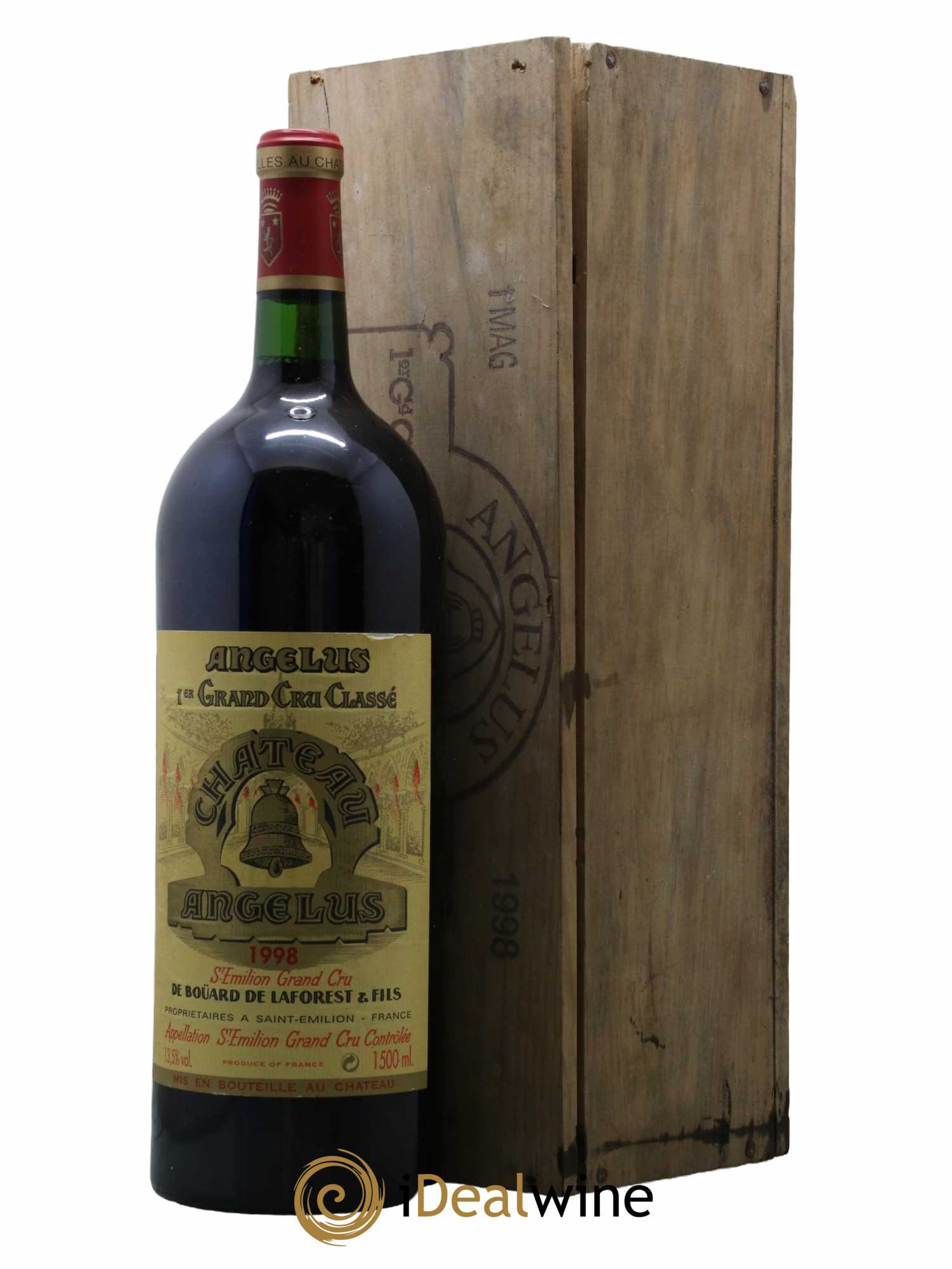 Château Angélus 1er Grand Cru Classé A  1998 - Lot de 1 Magnum
