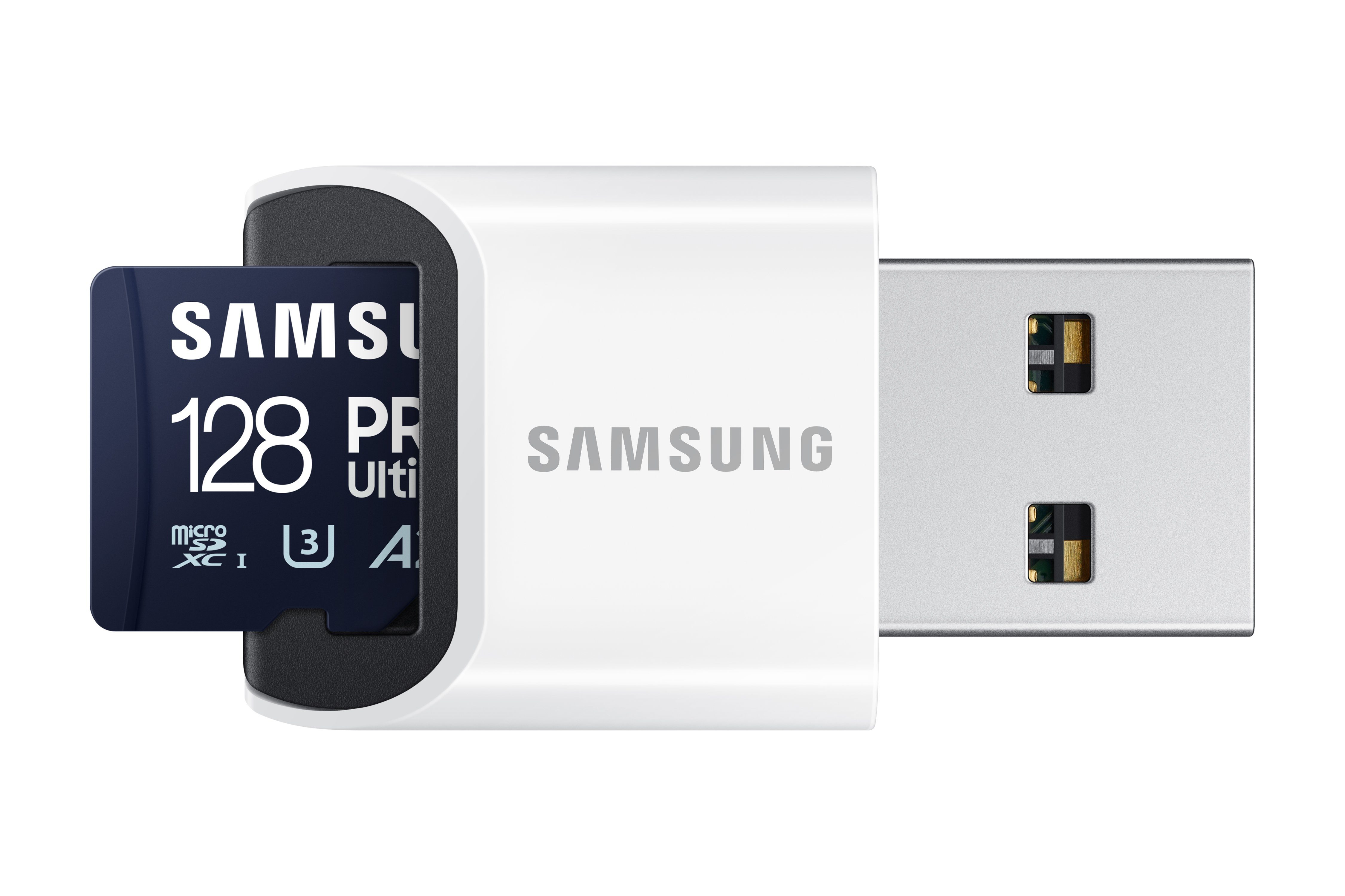 Samsung Pro Ultimate MicroSD Speicherkarte (128 GB, 200 MB/s Lesegeschwindigkeit, mit USB-Kartenleser)