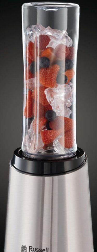 RUSSELL HOBBS Standmixer Mix & Go Steel 23470-56, 300 W, (Smoothie Maker) Edelstahl/schwarz, klein