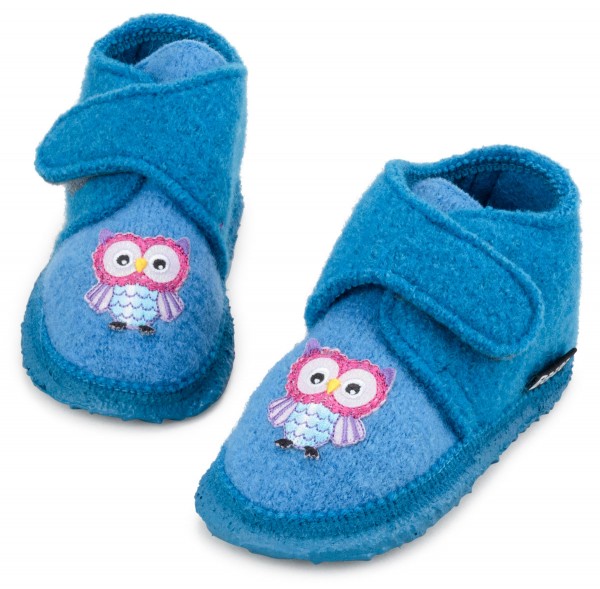 Nanga Baby ~ Schurwoll Hausschuh ~ Little Owls