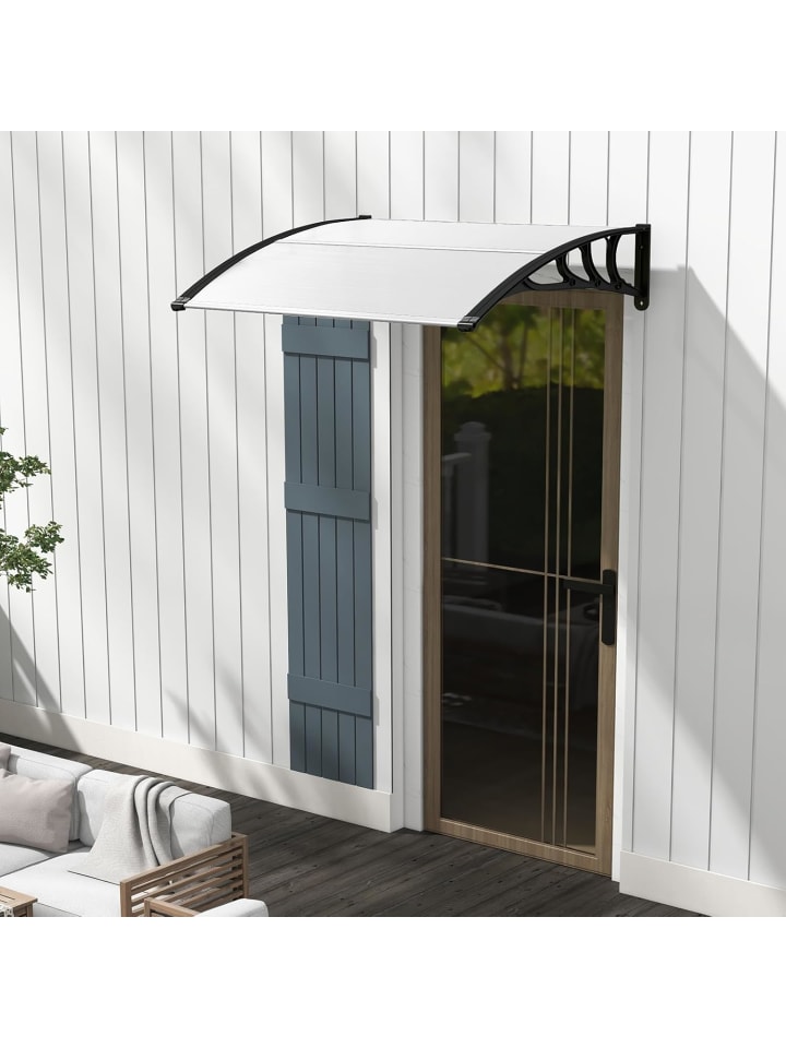 COSTWAY Vordach für Haustür 122x99cm in Transparent günstig kaufen onesize