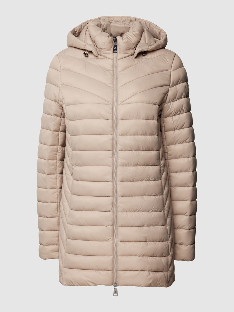 Steppjacke mit Reißverschlusstaschen in sand