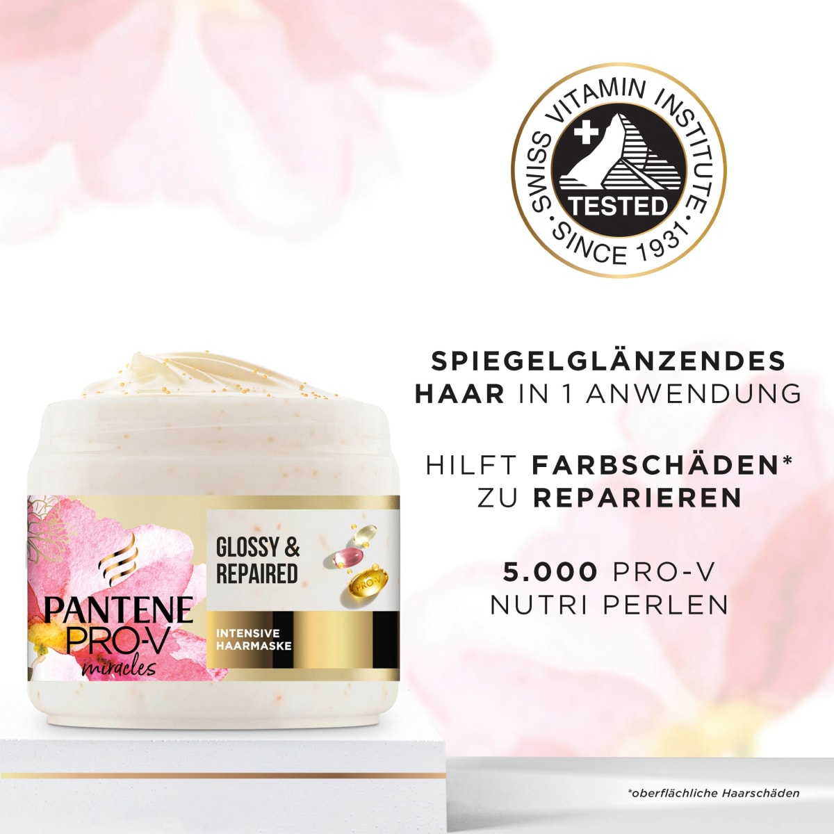 Haarmaske miracles Colour Gloss Glossy & Repaired, 300 ml