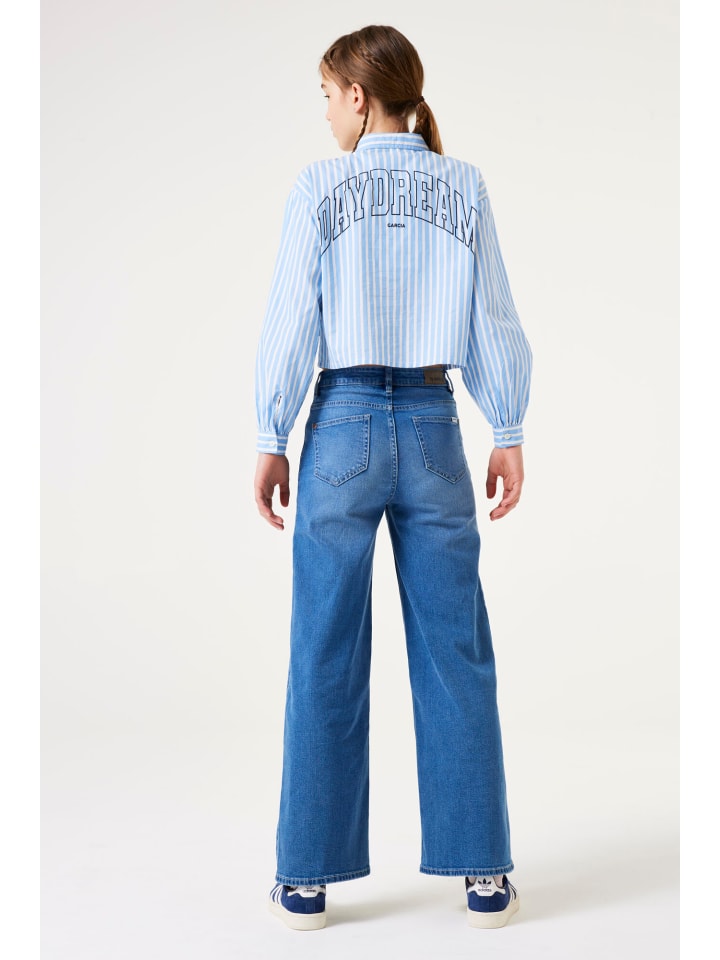 Garcia Cropped Bluse langarm in off white günstig kaufen 164-170