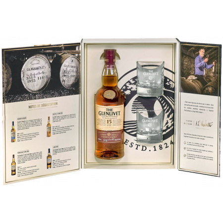 THE GLENLIVET 15 ANS - COFFRET 2 VERRES