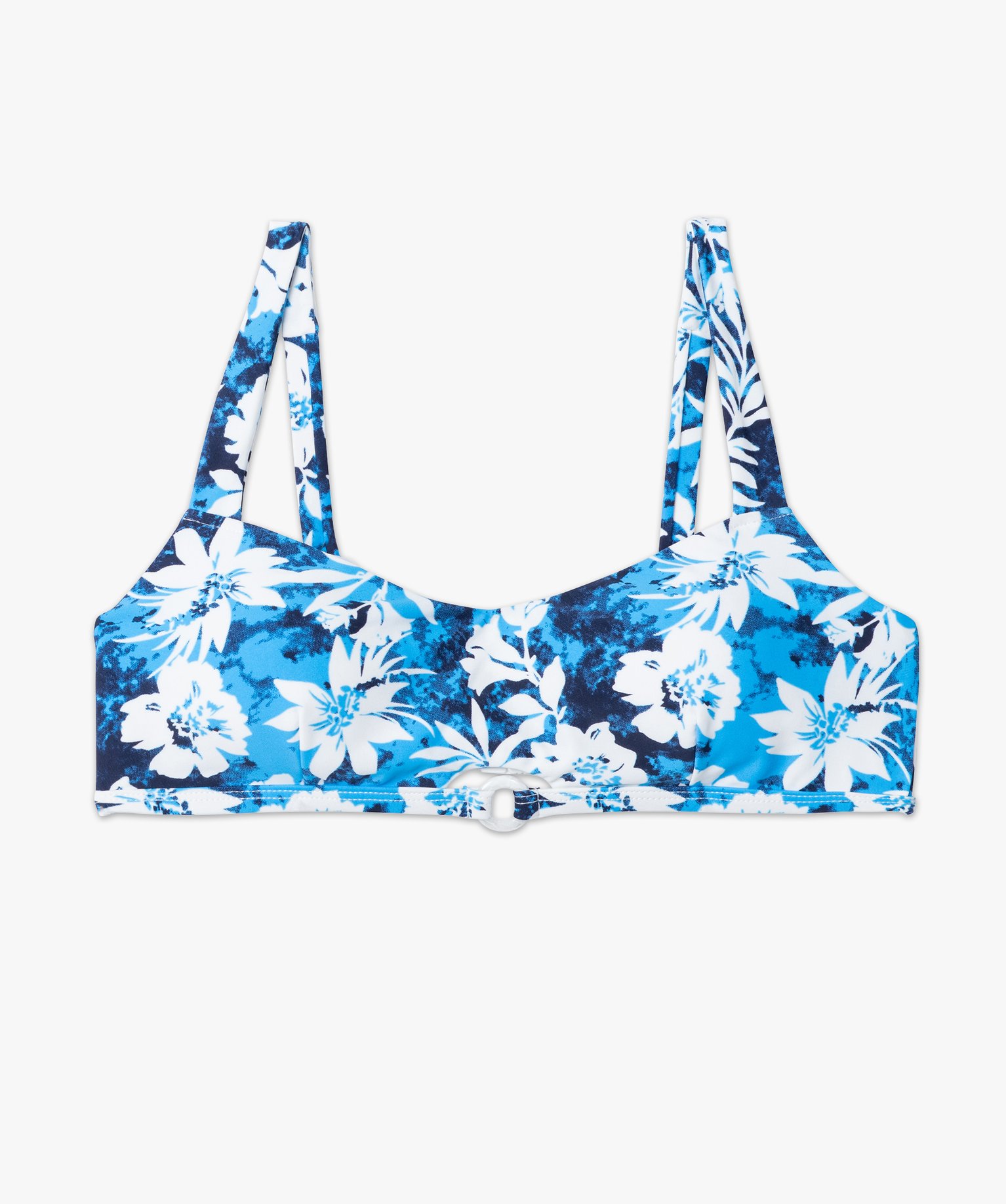 Haut de maillot de bain femme forme brassière à motifs fle... imprime | GEMO