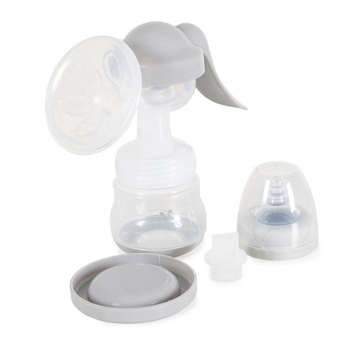 manuelle Milchpumpe Cara Silikonsauger Größe 0, Flasche 150 ml, Ventil Milchpumpen