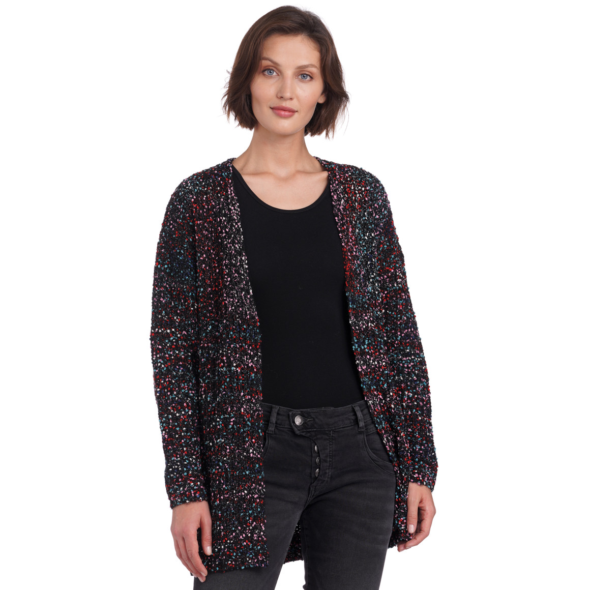 Damen Strickjacke im bunten Dessin