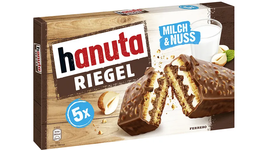 hanuta Riegel Milch & Nuss 172.5 g