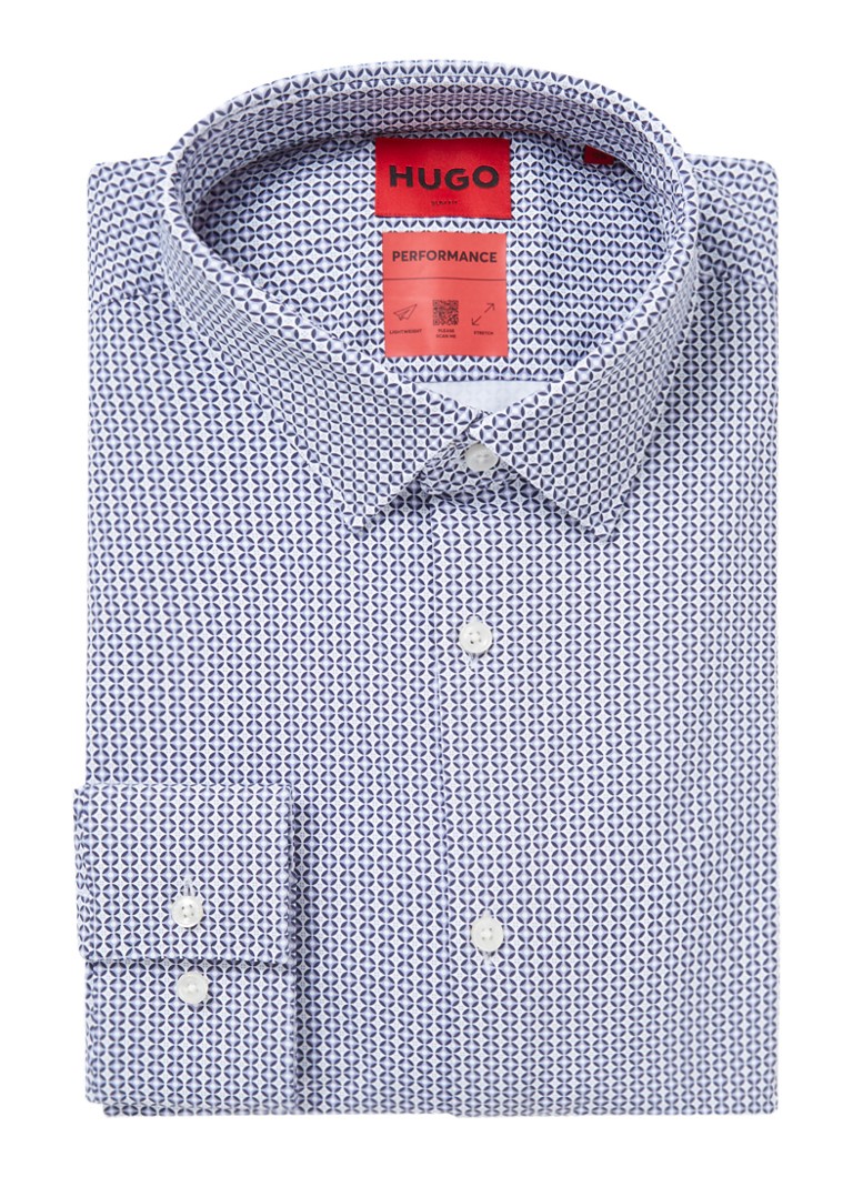 Cămașă HUGO BOSS Kenno cu imprimeu și cămașă ajustată