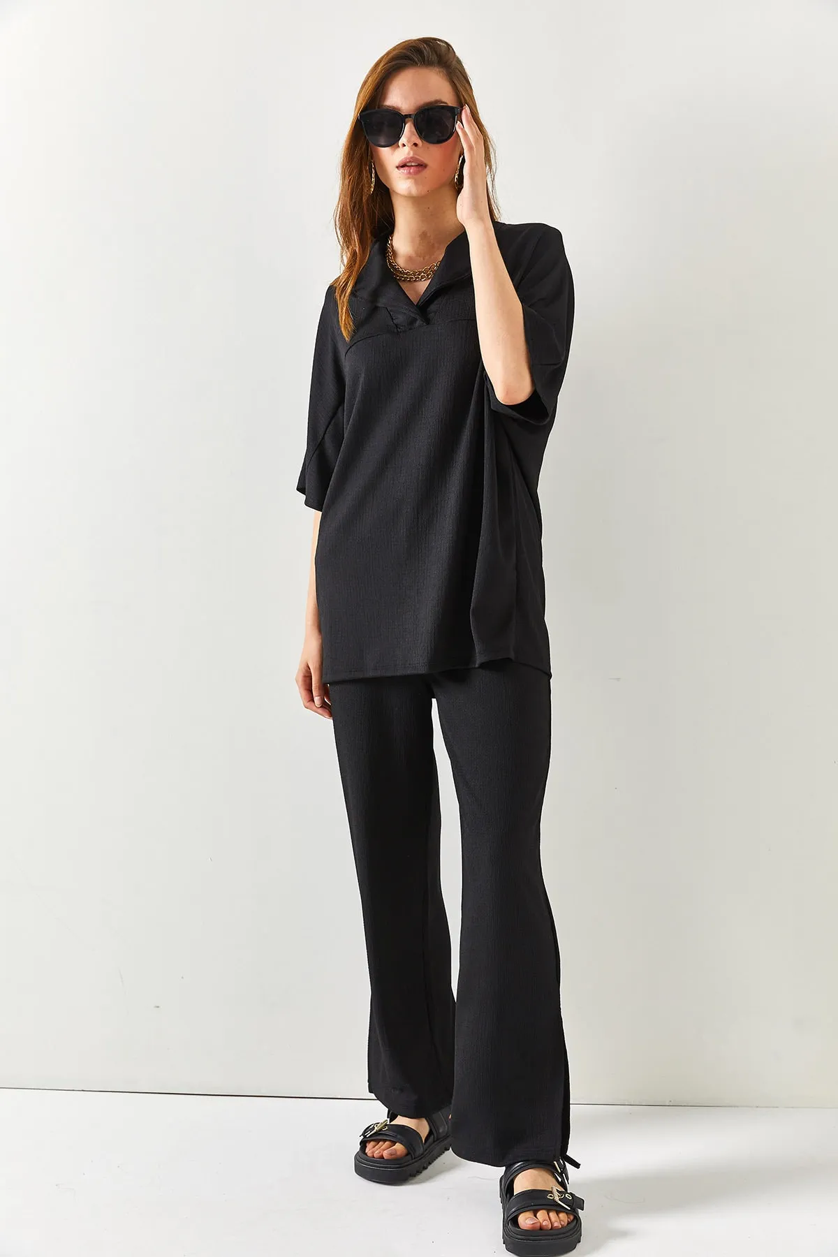 Olalook  Zweiteiler - Schwarz - Oversized