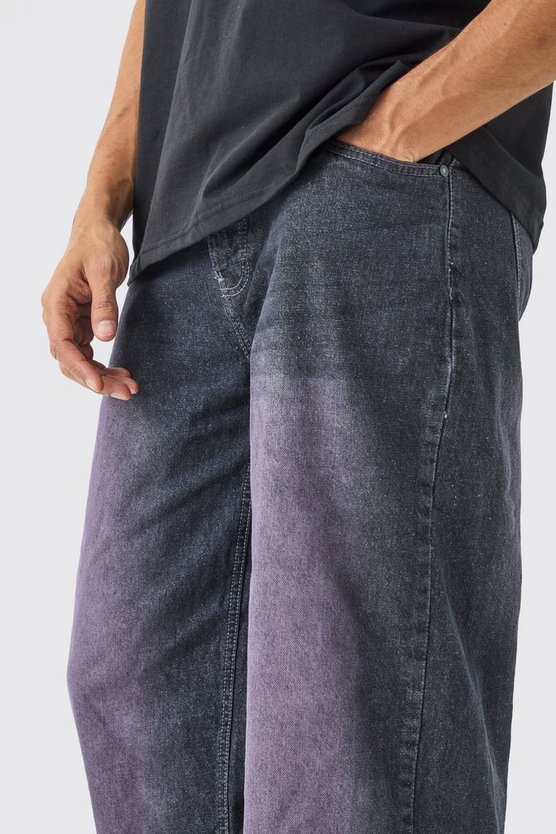 Lockere Jeans in Grau