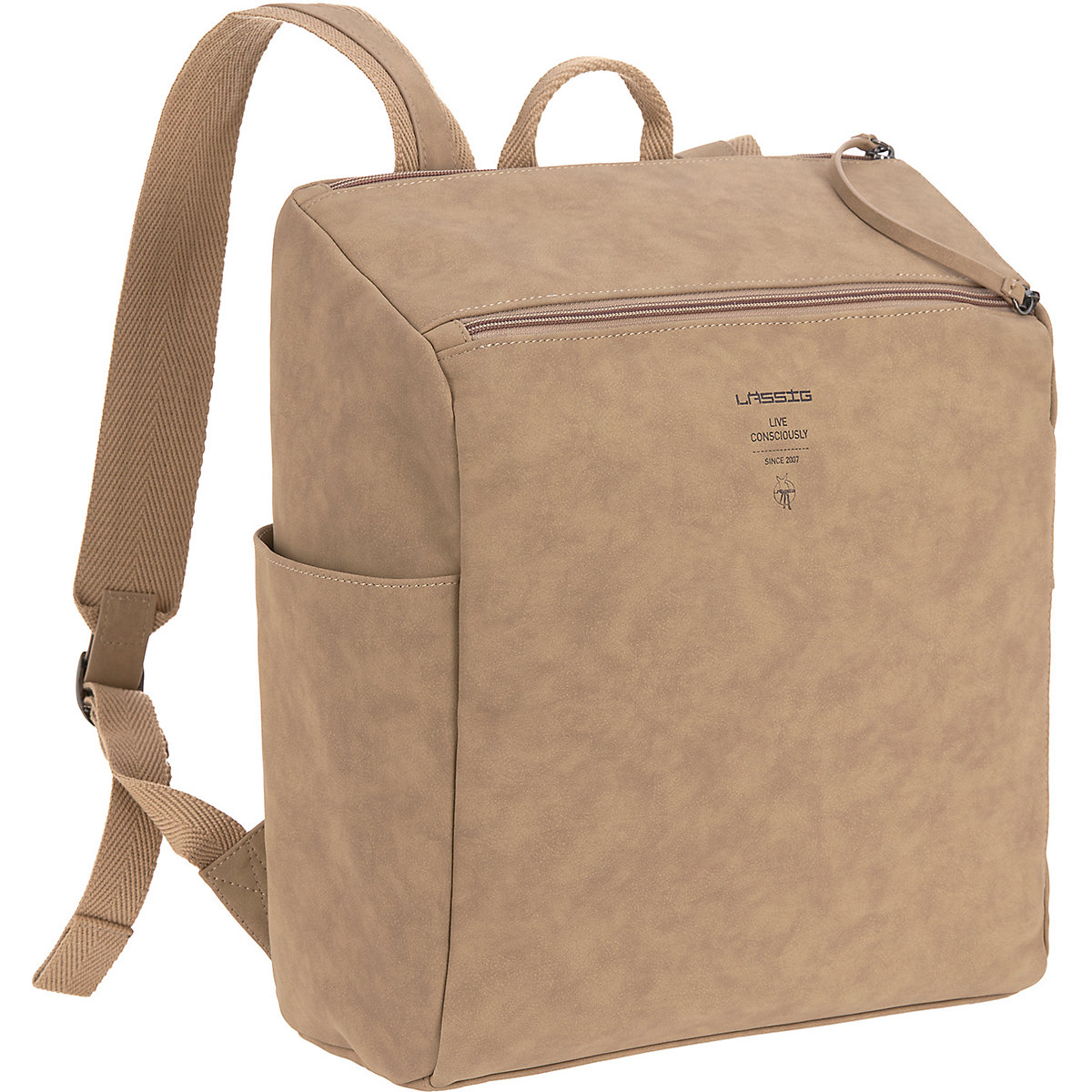 Wickelrucksack Tender vegan camel, inkl. Zubehör & Wickelunterlage