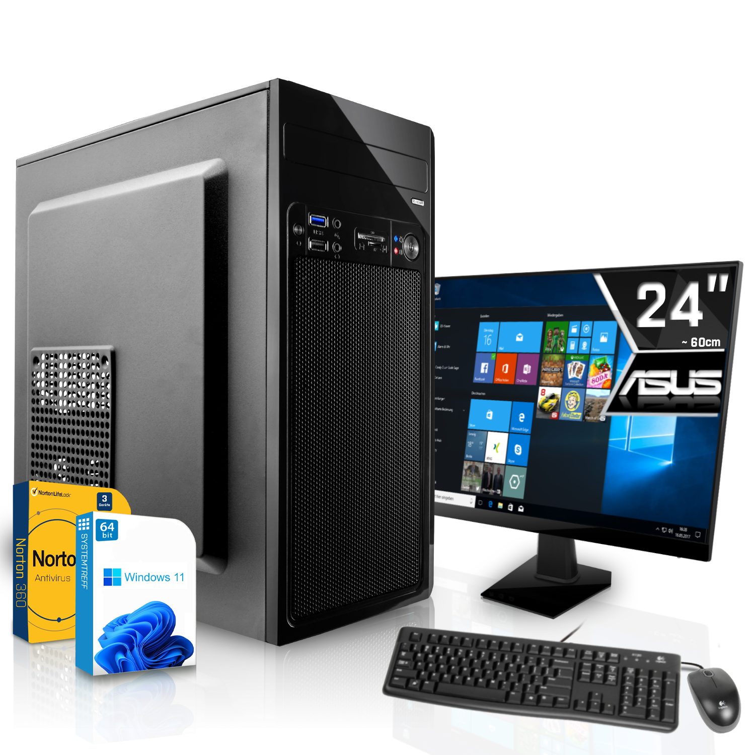 SYSTEMTREFF Business-PC-Komplettsystem (24