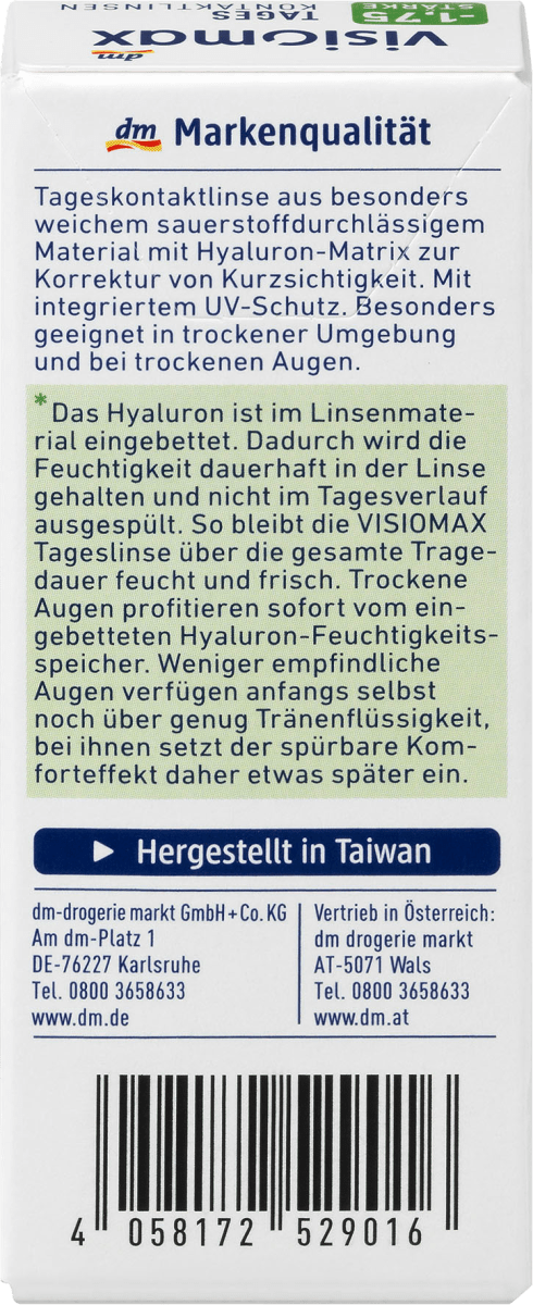 Tageslinse -1,75, 8 St