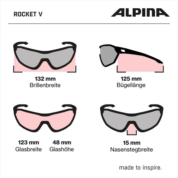 ROCKET V Unisex - Sportbrille