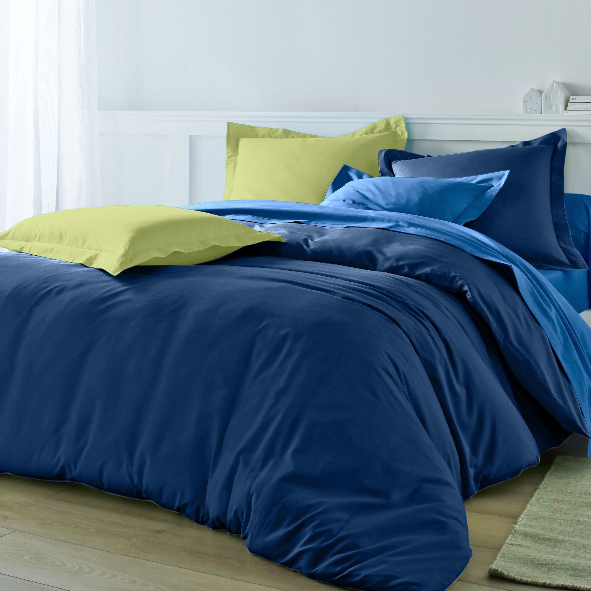 Linge de lit uni coton