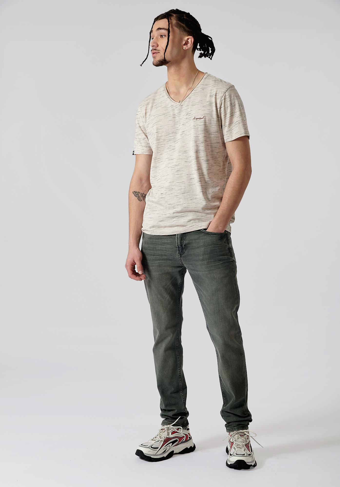 NETER  T-shirt écru homme